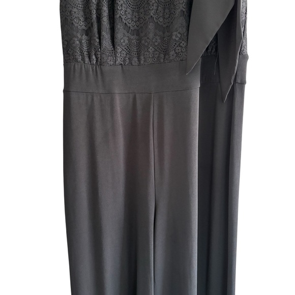 White House Black Market Lace Halter Jumpsuit Size 8 Cocktail Party Evening - Picture 5 of 16